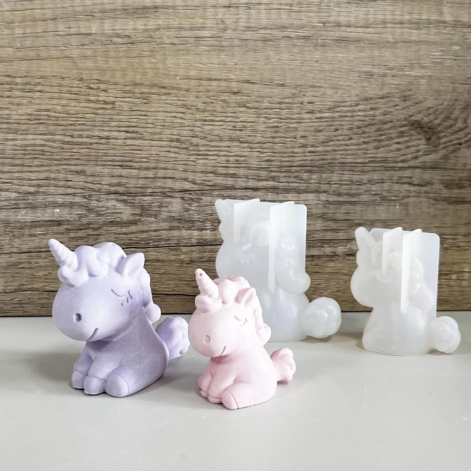 Soap Making Lye - 3D Geometric Silicone Unicorn Cat Deer