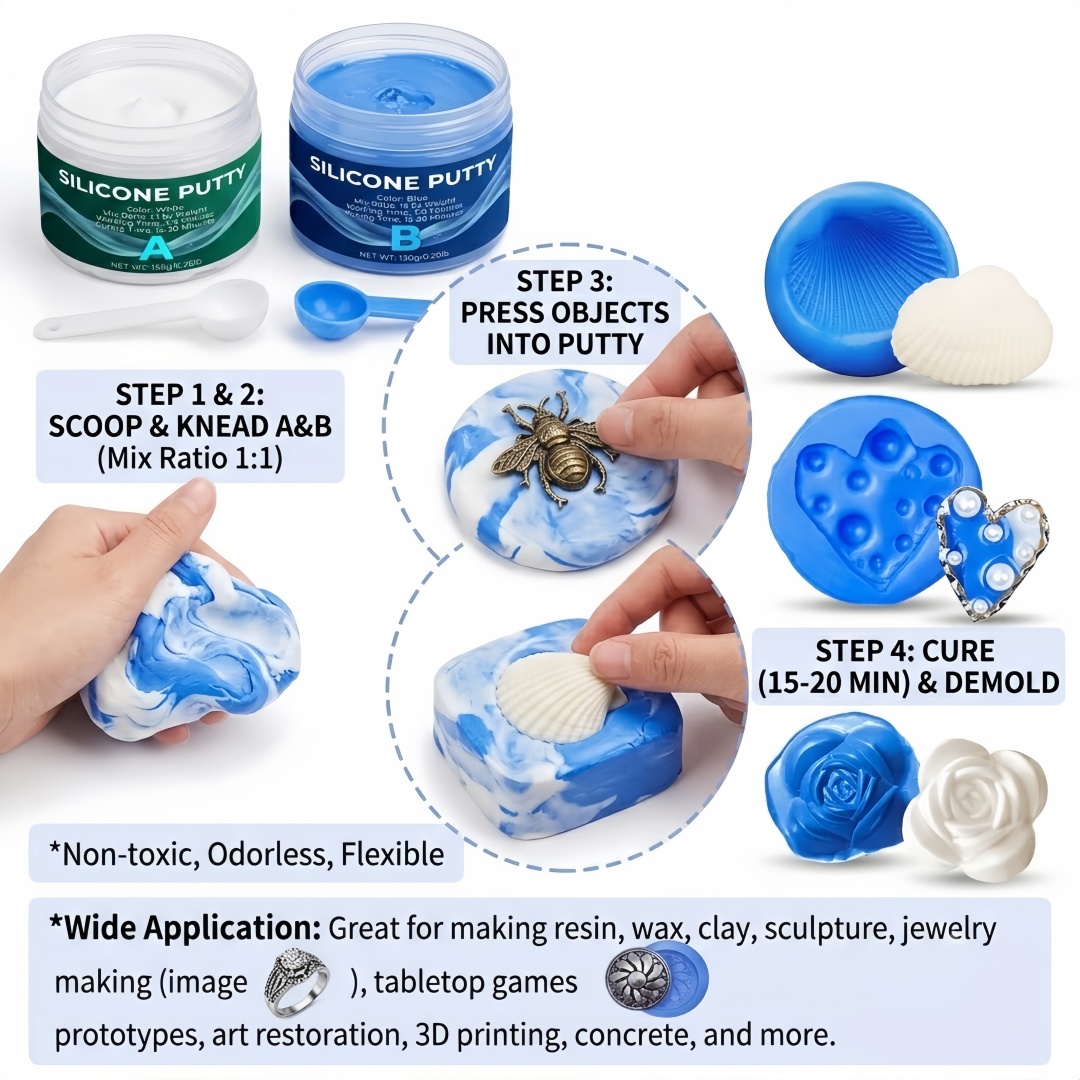 Silicone Putty Mold Making Sup - Natural Making Soap recension och pris