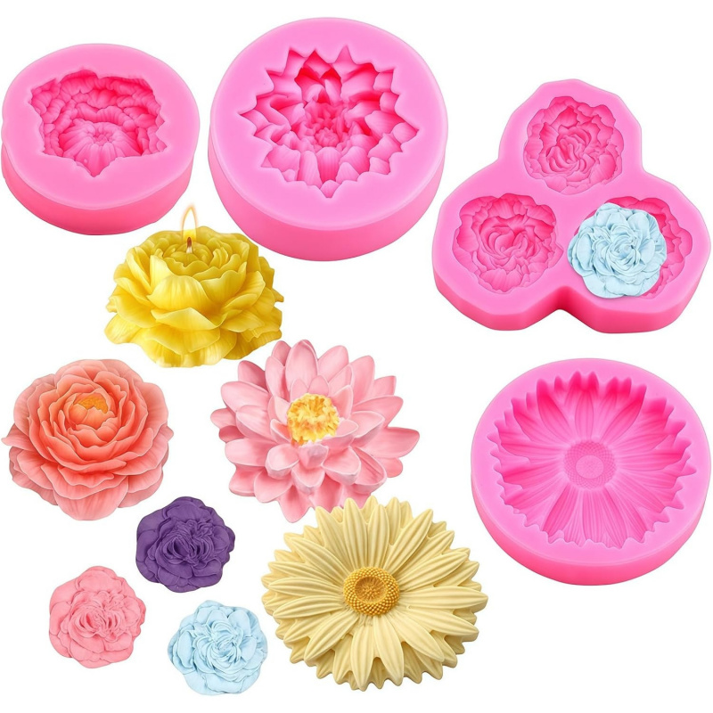 6 Hole 3D Floral Silicone Mold - Soap Making Kit Amazon recension och pris