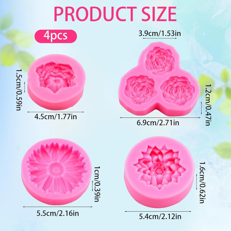 6 Hole 3D Floral Silicone Mold - Soap Making Kit Amazon recension och pris