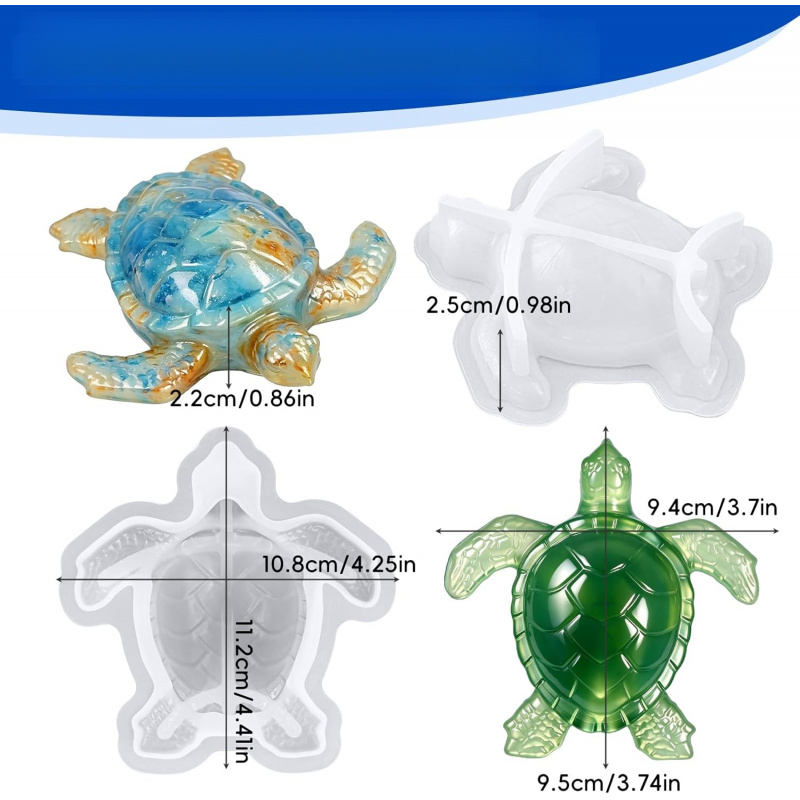 2Animal Resin Mold Set，3DTurtl - Soap Making Kit Amazon recension och pris