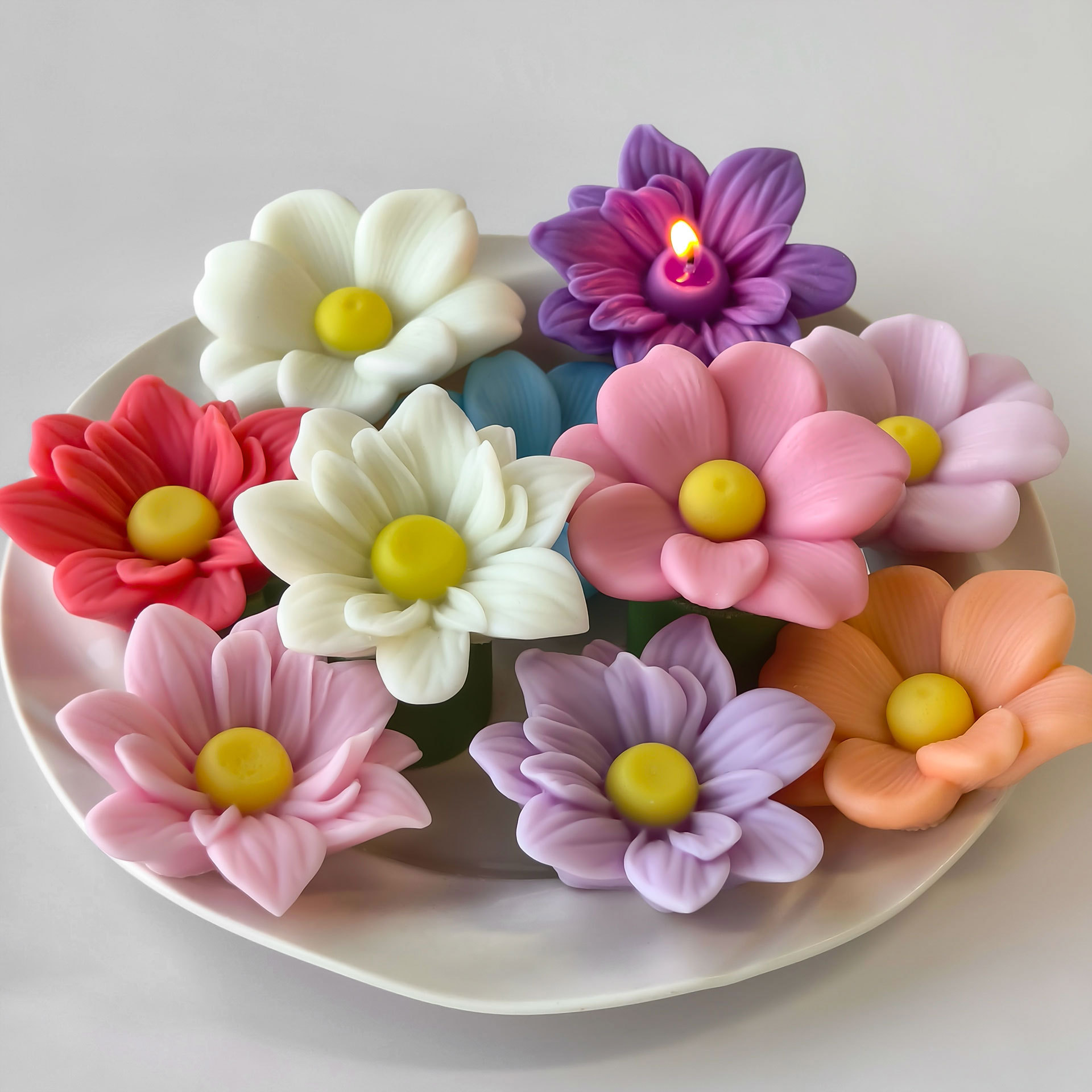 DIY Flowers Aroma Candle Silic - Soap Making Fragrance recension och pris