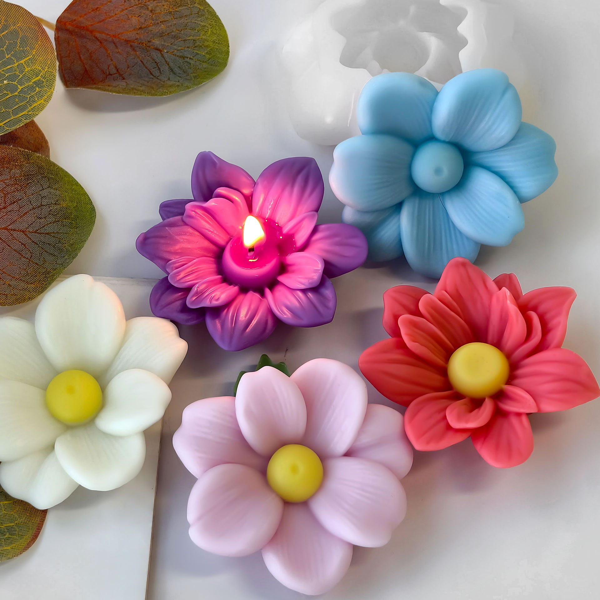 DIY Flowers Aroma Candle Silic - Soap Making Fragrance recension och pris
