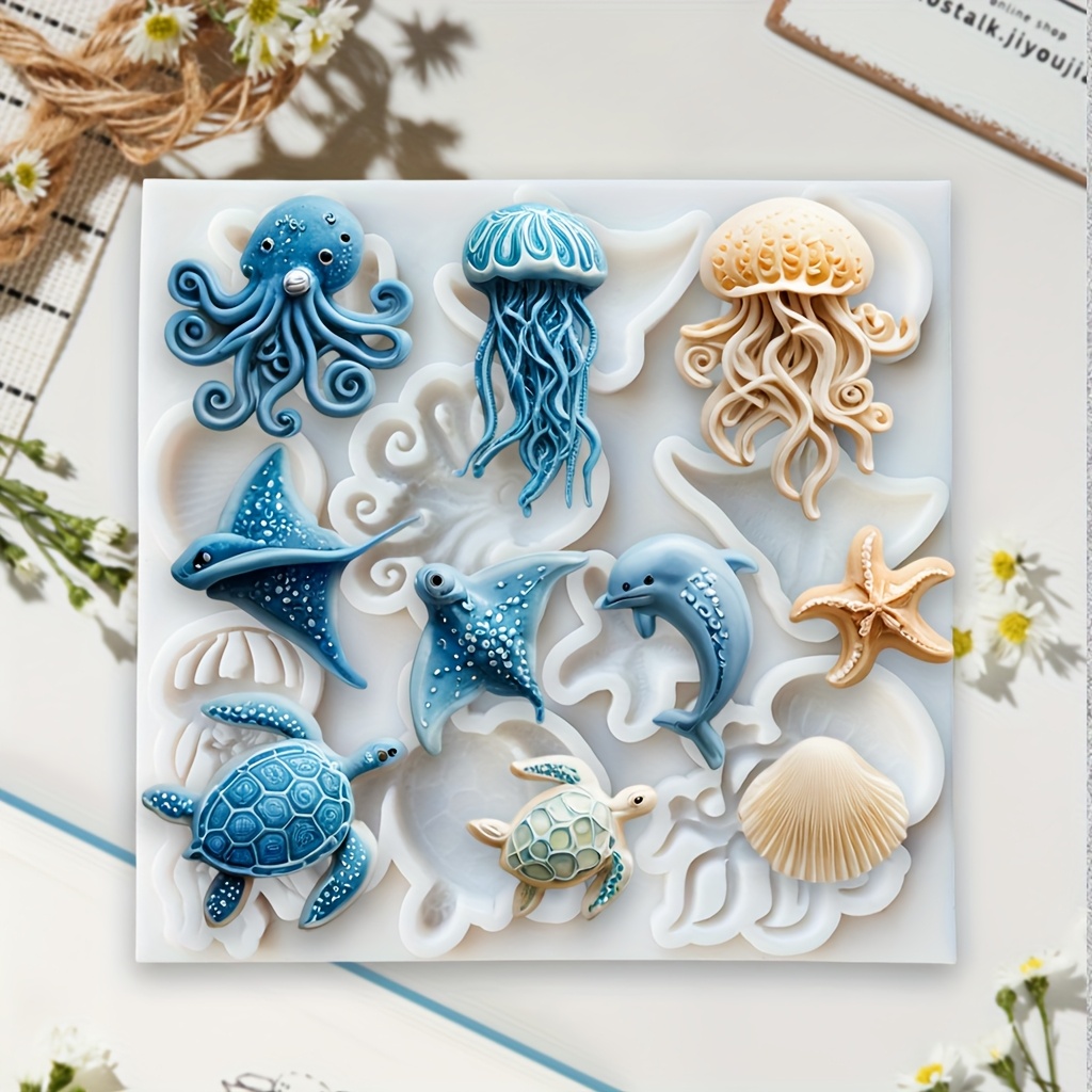 Sea Animal Silicone Mold Octop - Soap Making Lye recension och pris