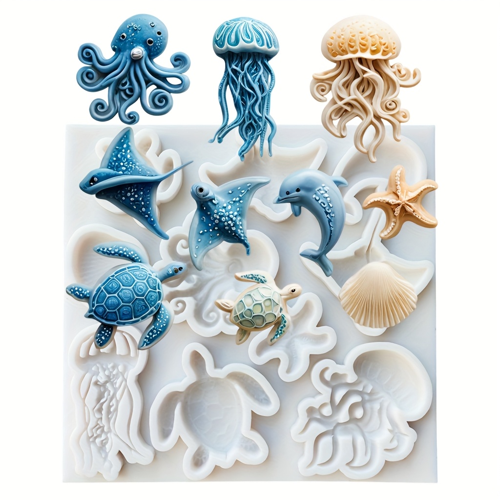 Sea Animal Silicone Mold Octop - Soap Making Lye recension och pris