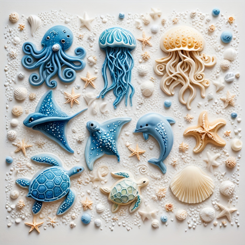 Sea Animal Silicone Mold Octop - Soap Making Lye recension och pris