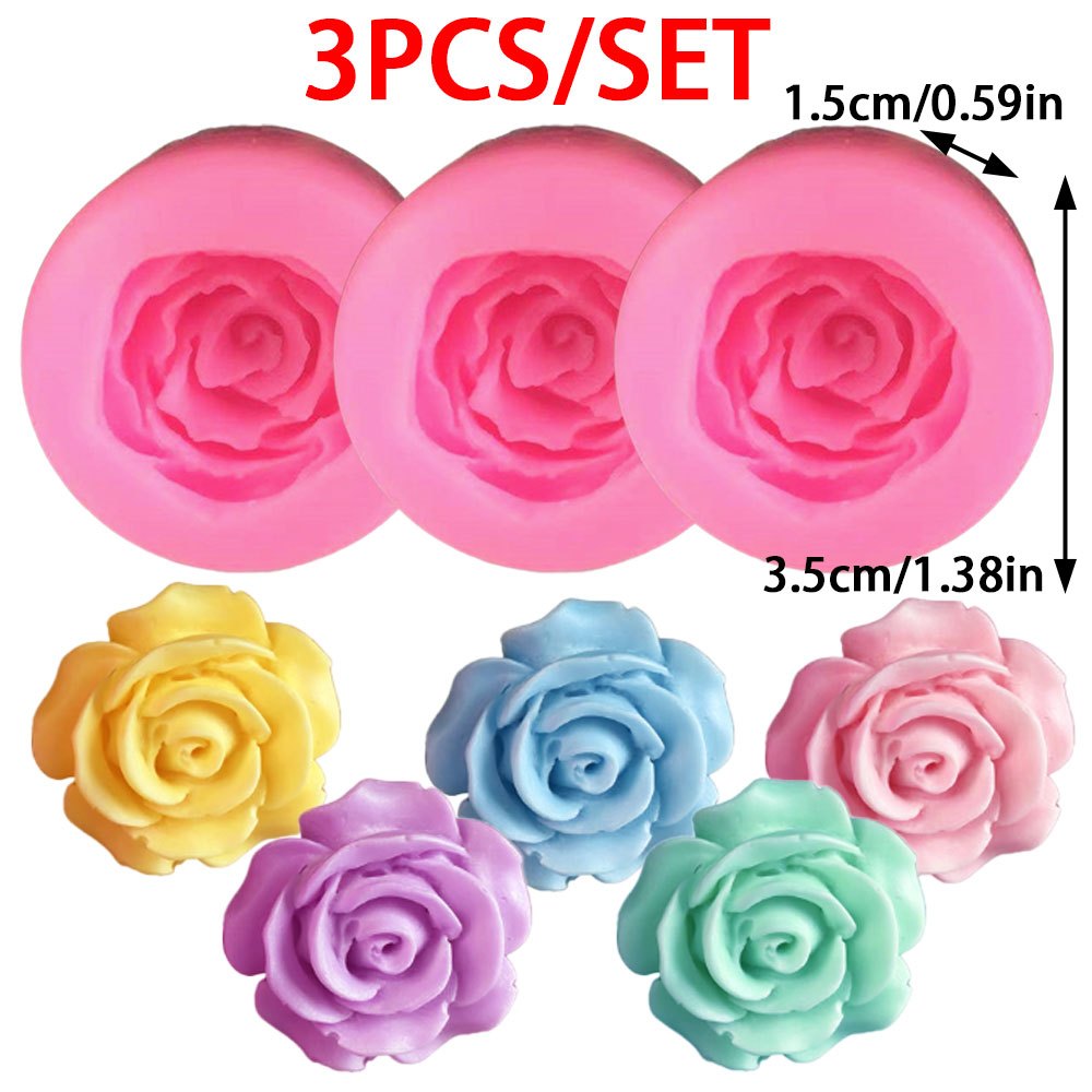 3pcs 3D Rose Flower Silicone M - Soap Making Kit Amazon recension och pris