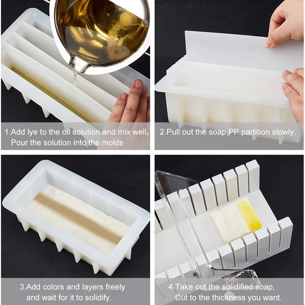 42oz Silicone Soap Mold with 5 - Soap Making Kit For Beginners recension och pris