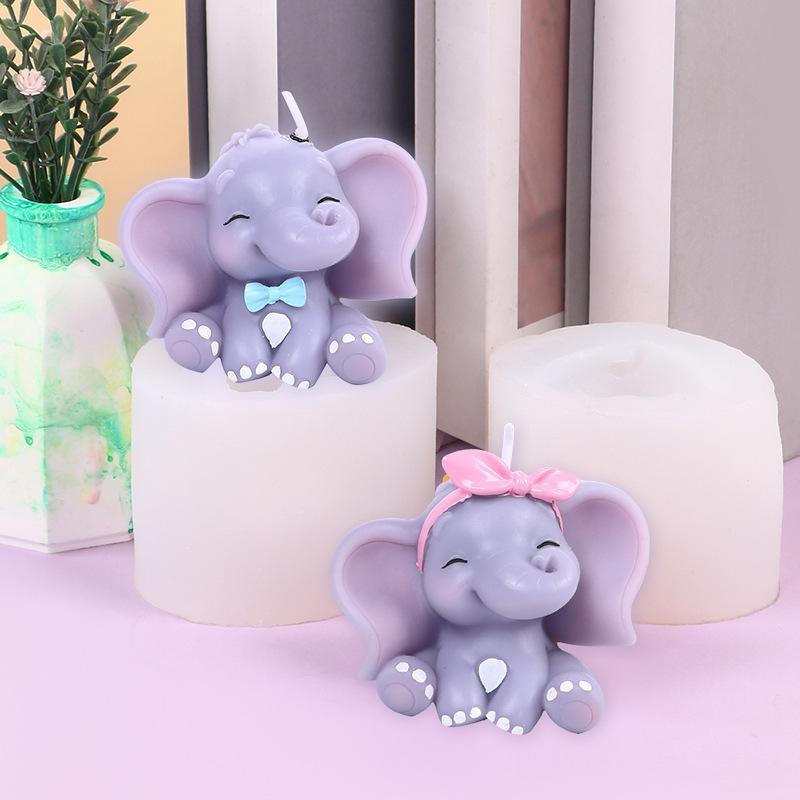 Cute 3D Elephant Silicone Cand - Natural Making Soap recension och pris