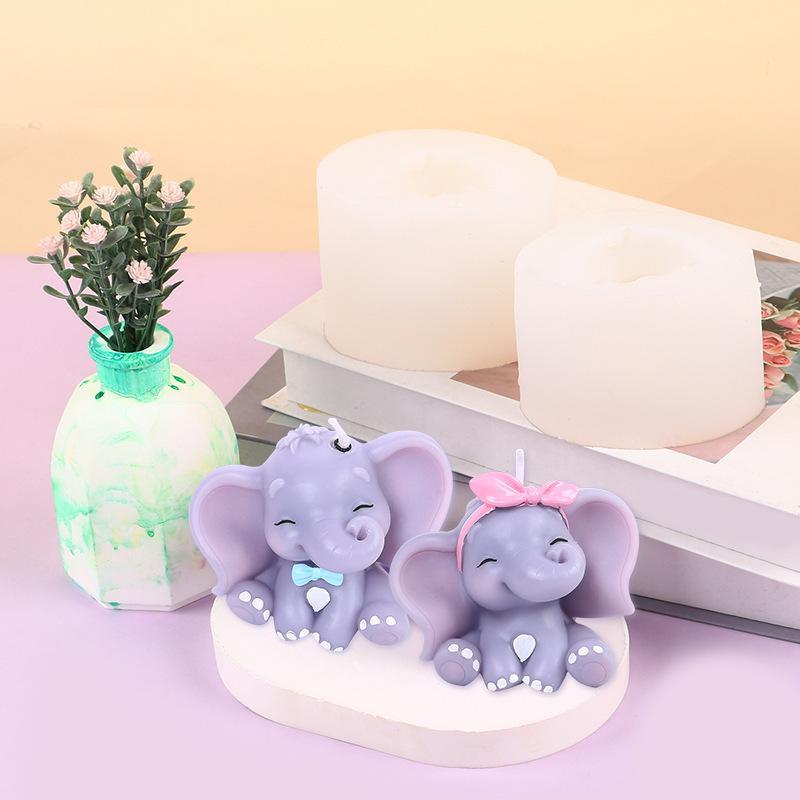 Cute 3D Elephant Silicone Cand - Natural Making Soap recension och pris