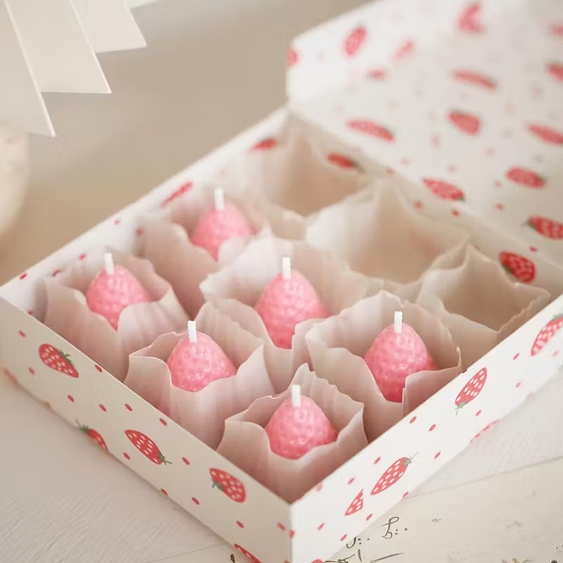 Strawberry Silicone Candle Mol - Soap Making Diy recension och pris