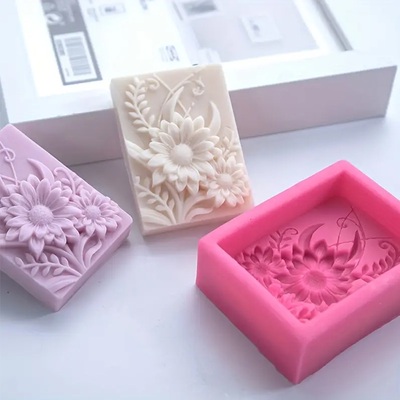 3D Flower Square Soap Silicone - Soap Making Kit For Beginners recension och pris