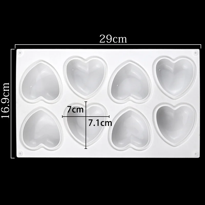 Love Heart Silicone Soap Mold  - Soap Making Fragrance recension och pris