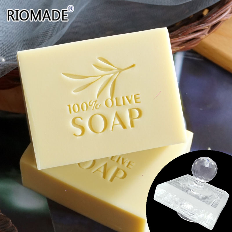 Pure Olive Acrylic Soap Stamp  - Soap Making Websites recension och pris