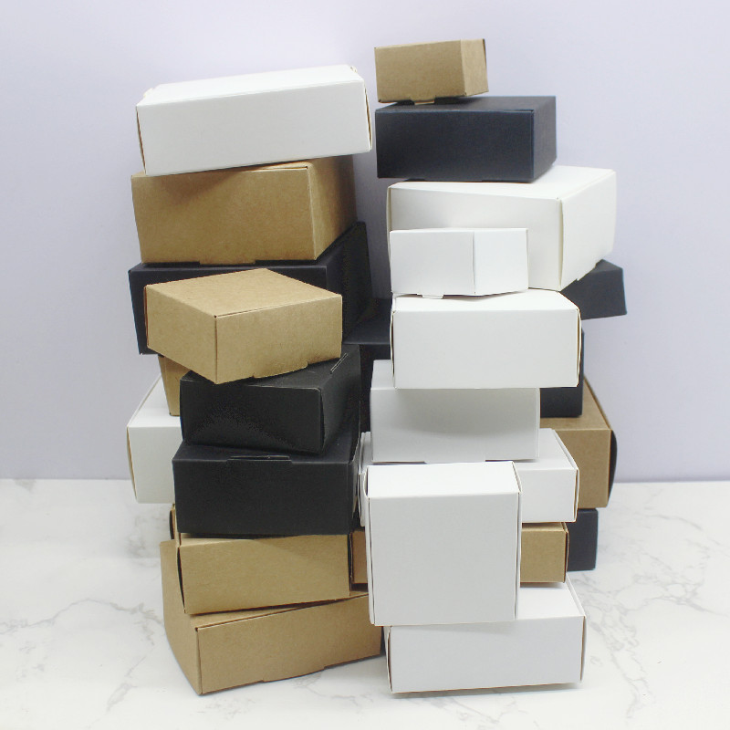 Multi Size 10Pcs Square White/ - Kraft Soap Label recension och pris