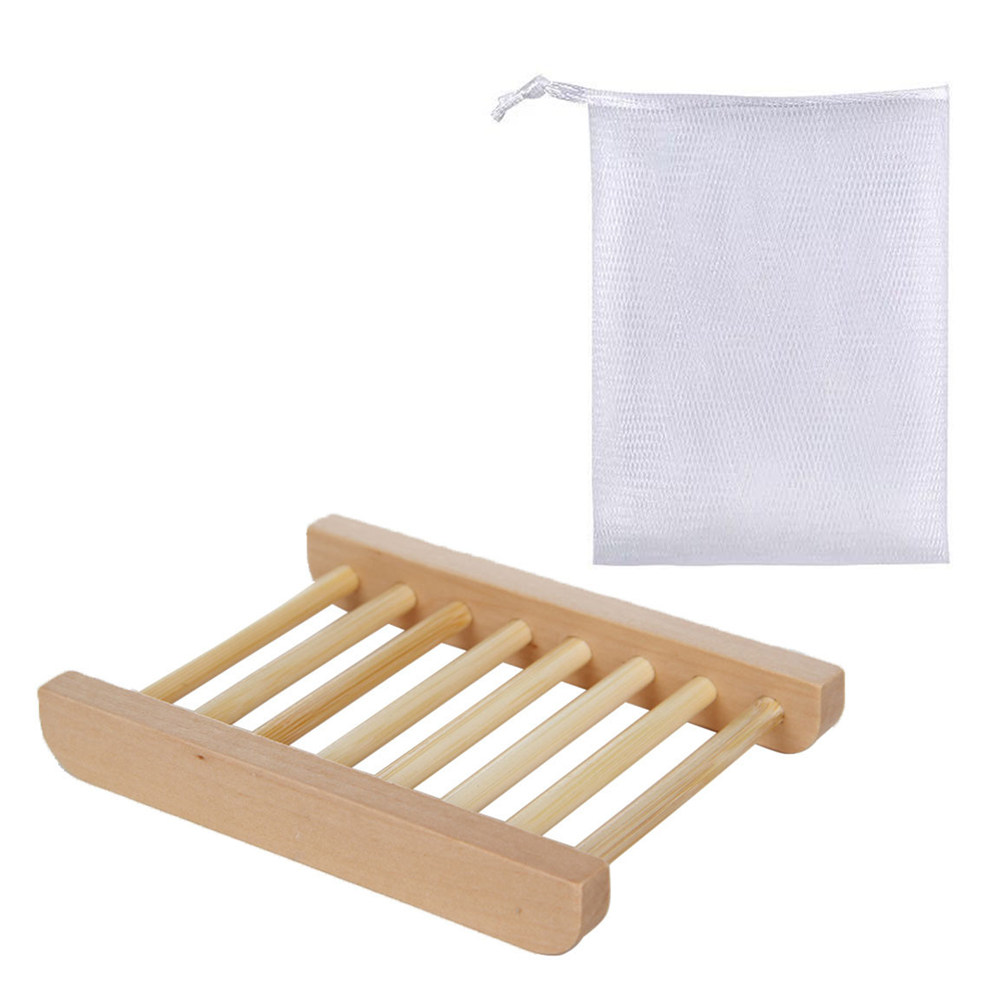 1Set Natural Wood Soap Dish an - Soap Making Fragrance recension och pris