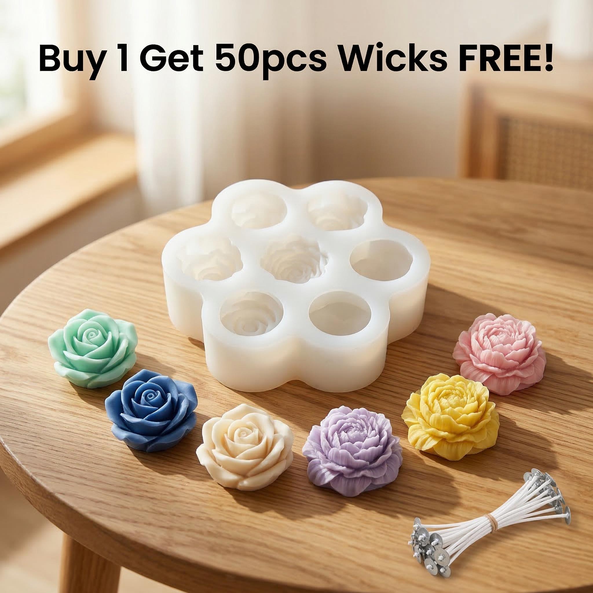 3D Rose Flower Silicone Candle - Soap Making Kit Amazon recension och pris