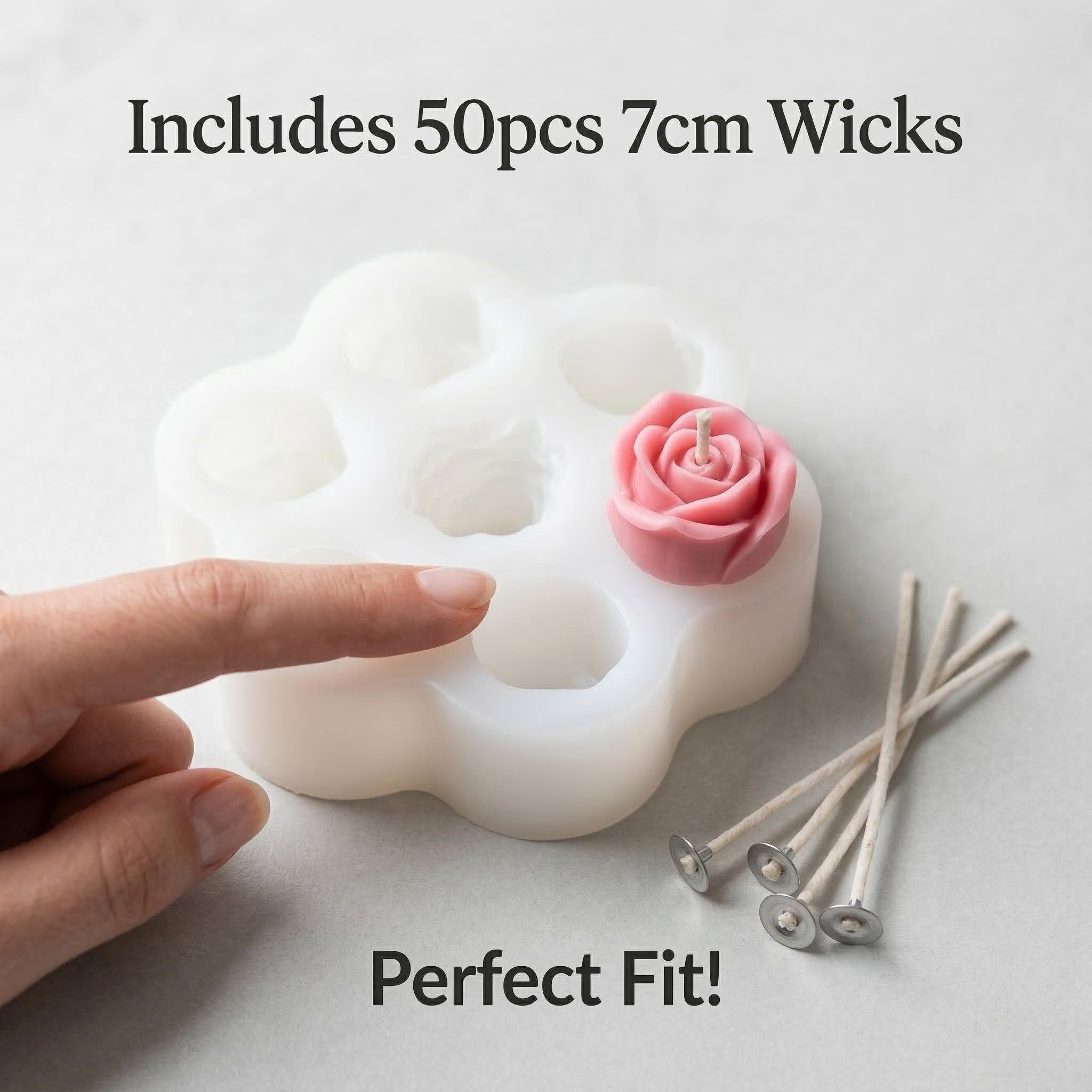 3D Rose Flower Silicone Candle - Soap Making Kit Amazon recension och pris