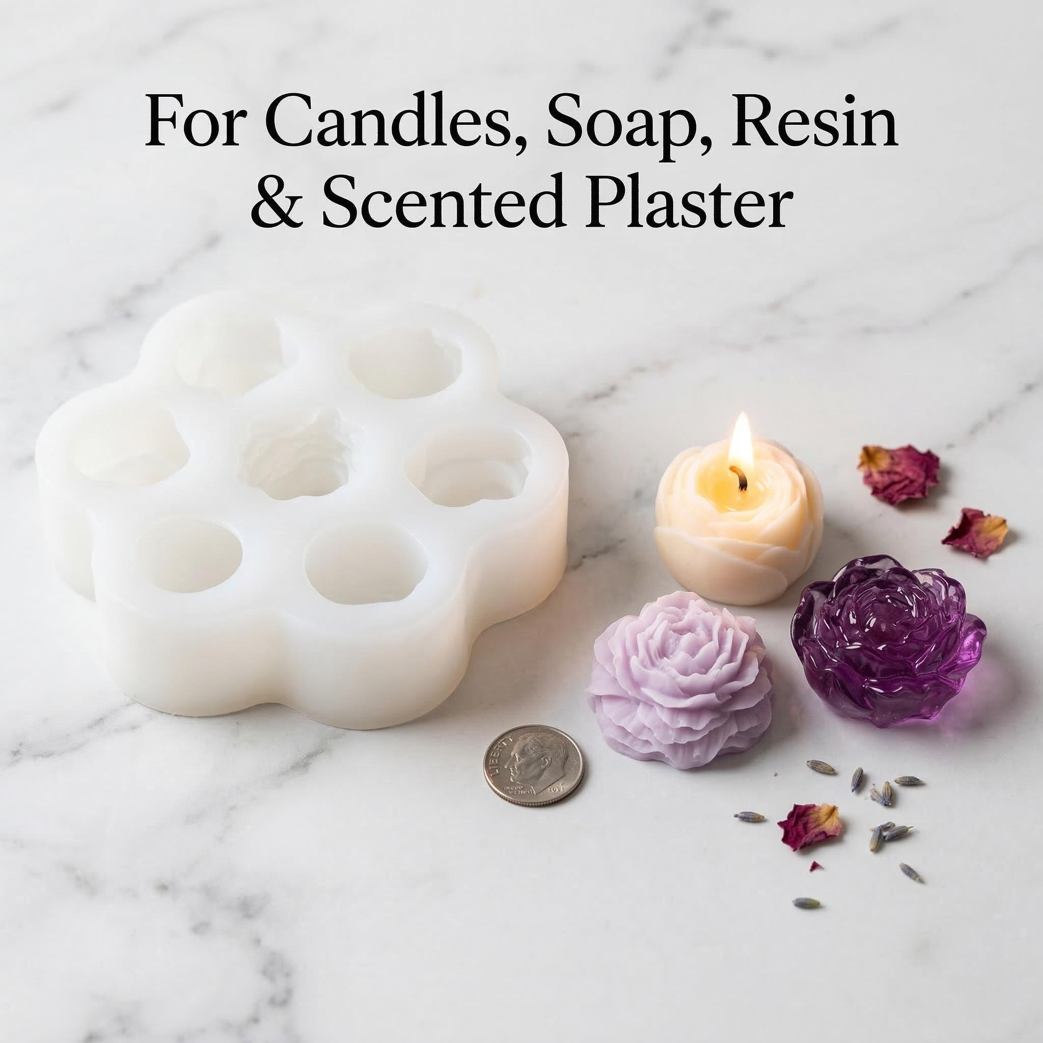 3D Rose Flower Silicone Candle - Soap Making Kit Amazon recension och pris