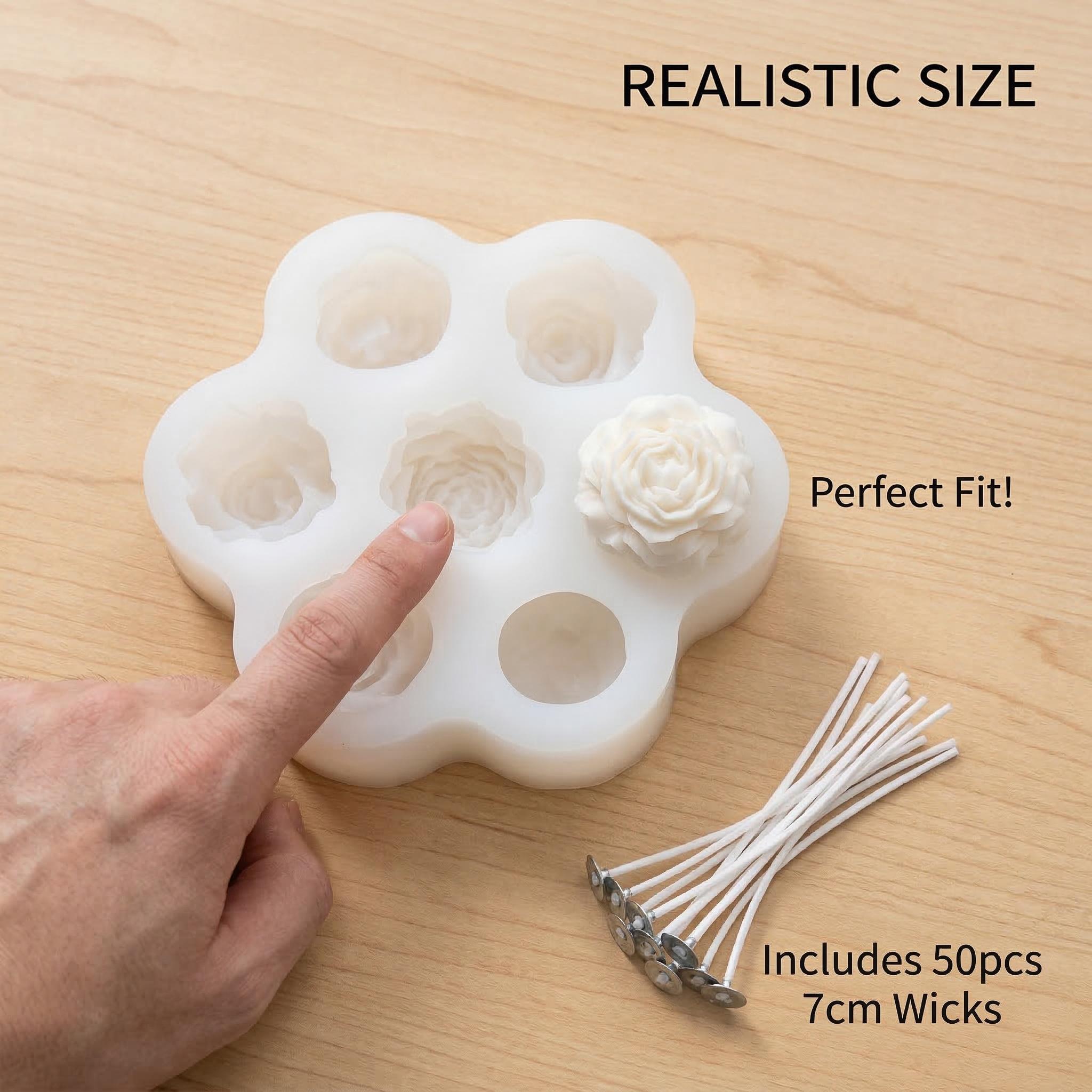 3D Rose Flower Silicone Candle - Soap Making Kit Amazon recension och pris