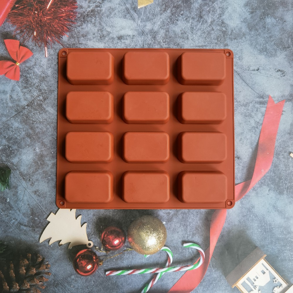 12 Cavity Square Silicone Soap - Soap Making Lye recension och pris