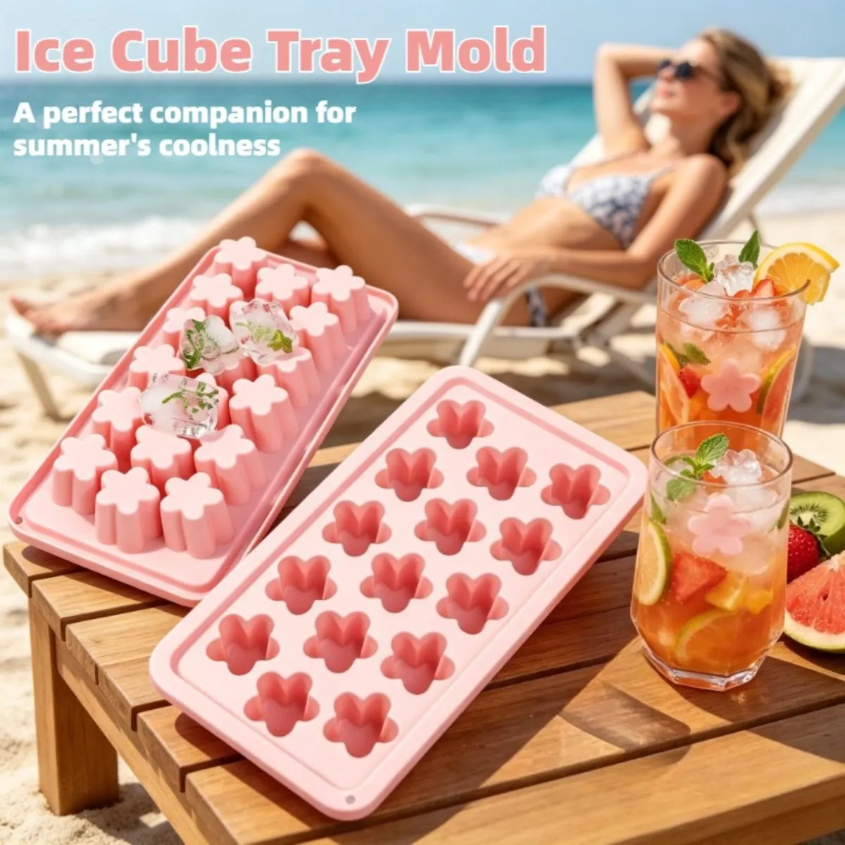 1pc Flower Ice Cube Tray with  - Soap Making Websites recension och pris