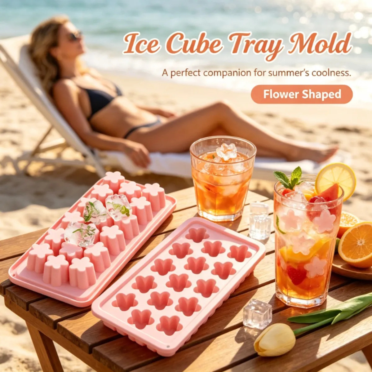 1pc Flower Ice Cube Tray with  - Soap Making Websites recension och pris