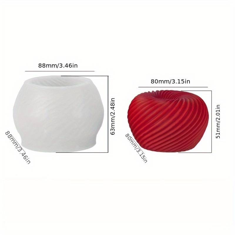 A trendy red apple silicone mo - Natural Making Soap recension och pris