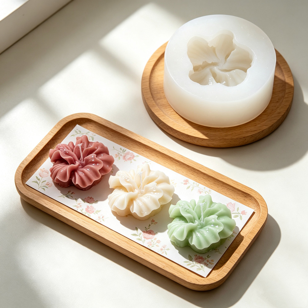 2pcs Hibiscus Flower Candle Mo - Soap Making Kit Amazon recension och pris