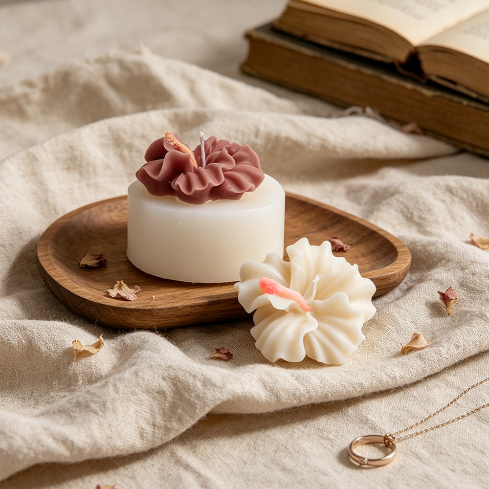2pcs Hibiscus Flower Candle Mo - Soap Making Kit Amazon recension och pris
